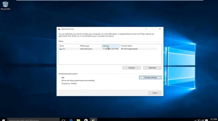 Các bước tối ưu SSD Windows
